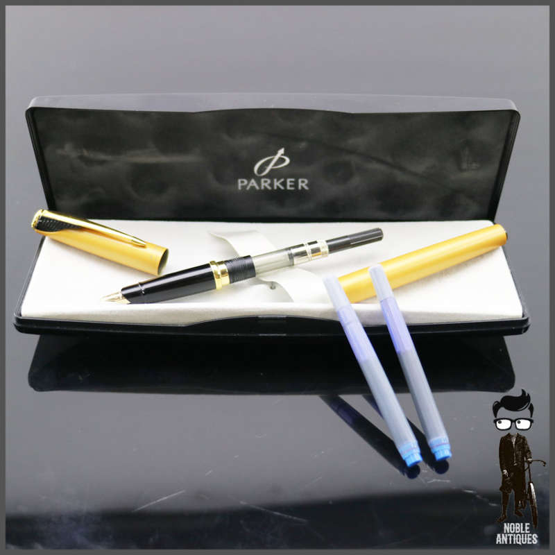 Fantastic!!! Original Radiant Yellow Parker Inflection Box Set (Never Used)