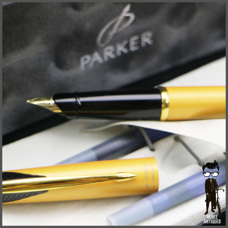 Fantastic!!! Original Radiant Yellow Parker Inflection Box Set (Never Used)