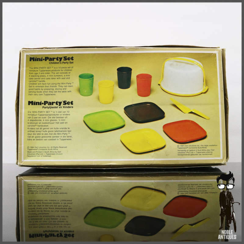 RARE!!! Vintage Boxed Complete 1984 Tuppertoys Mini Party Set!!!