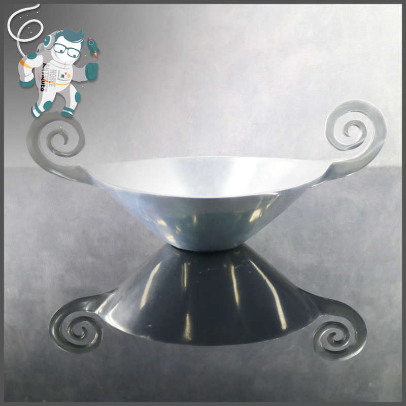 Large Cast Metal Functional Art Fruit Bowl!!!