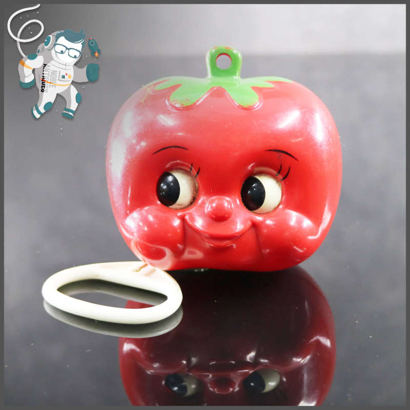 RARE!!! 1970's Hard Plastic Musical Moving Eyes Baby Pull Toy!!!