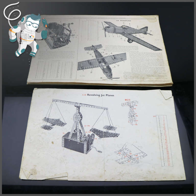 Original Vintage Meccano Parts and Highly Detailed Plan Booklets!!!