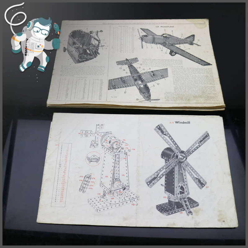 Original Vintage Meccano Parts and Highly Detailed Plan Booklets!!!