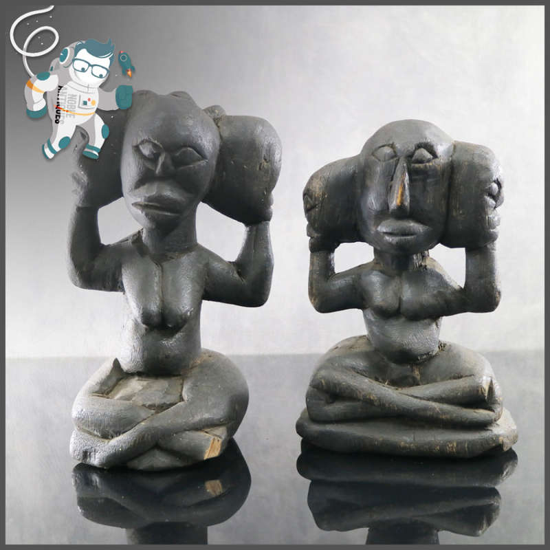 Two Large Antique African Wood Carvings!!!