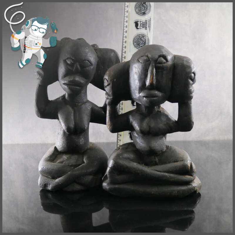 Two Large Antique African Wood Carvings!!!