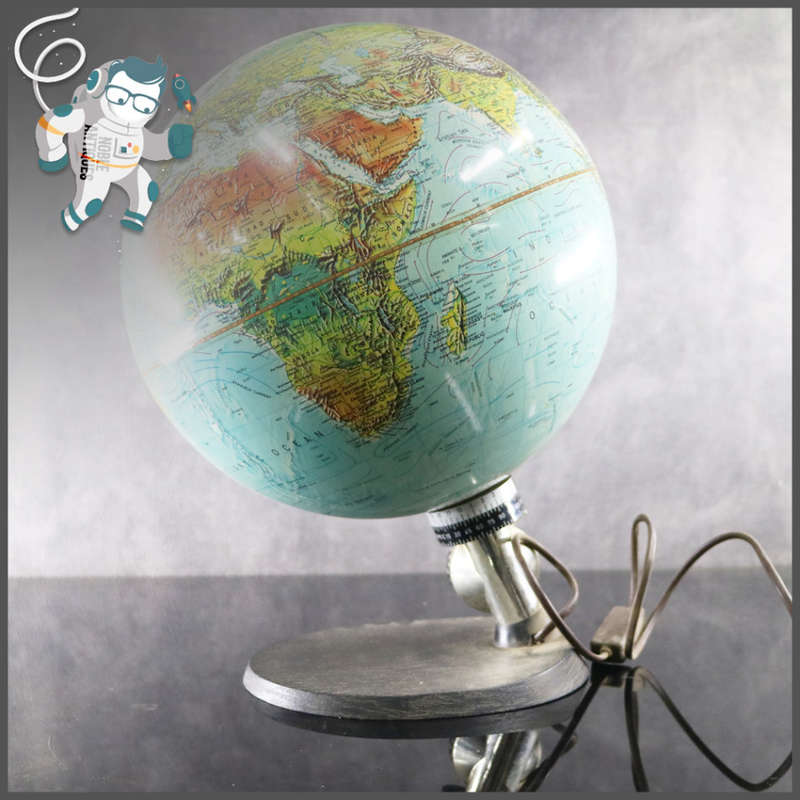 Large Danish Vintage Scientific Earth Globe!!!