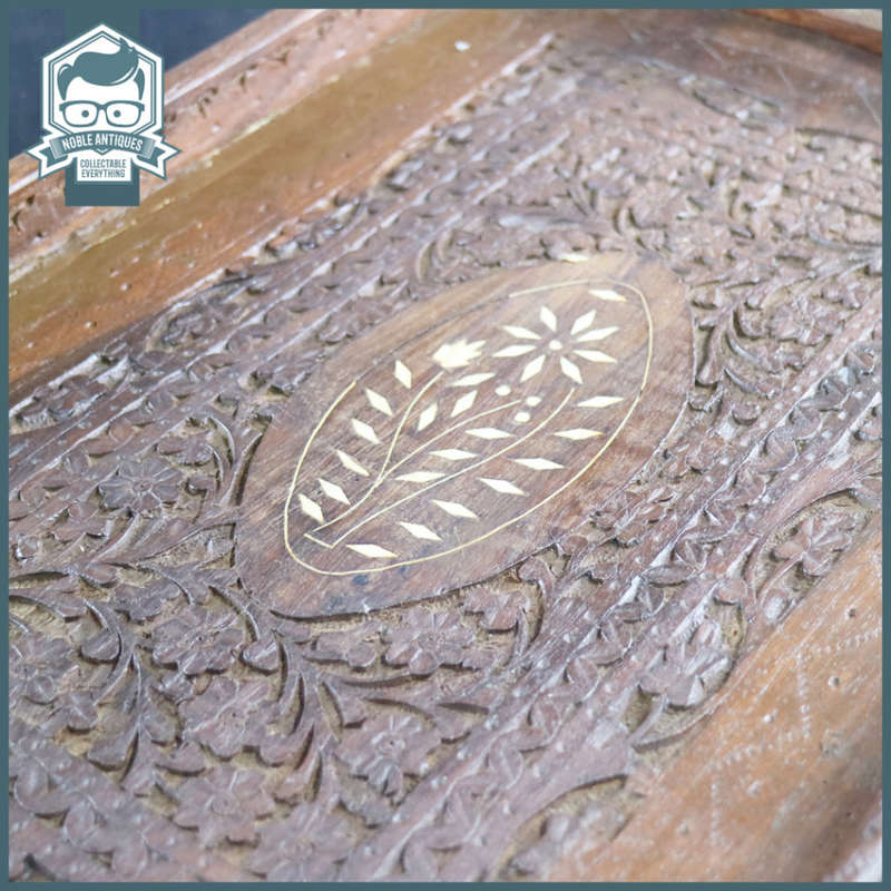 450mm Detailed Handcrafted Rosewood and Bone Inlay Serving Tray!!!