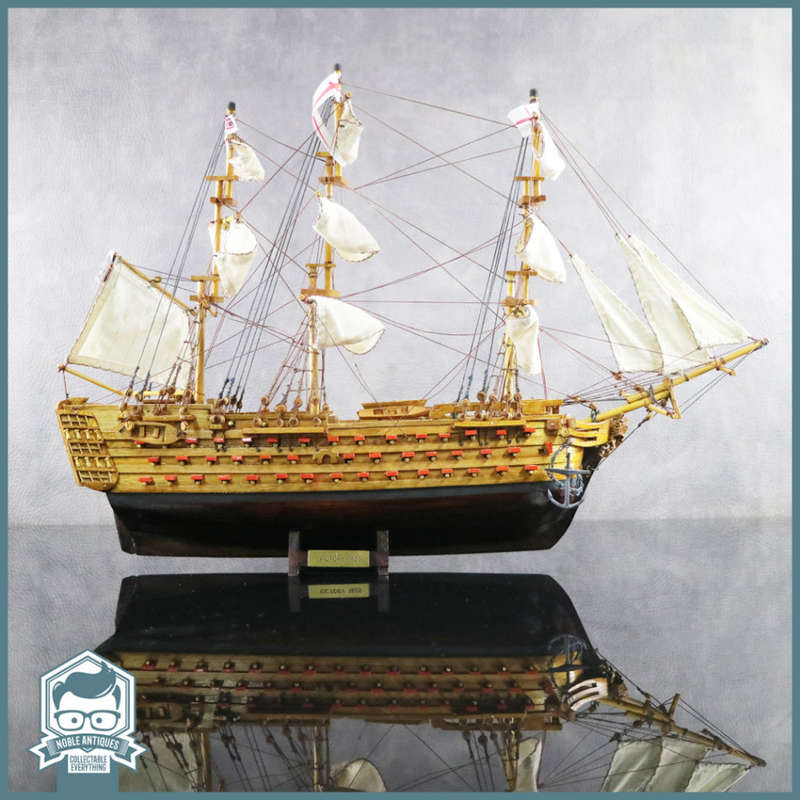 LARGE Highly Detailed 500mm Wood and Brass Handcrafted 1805 Victory Ship!!!