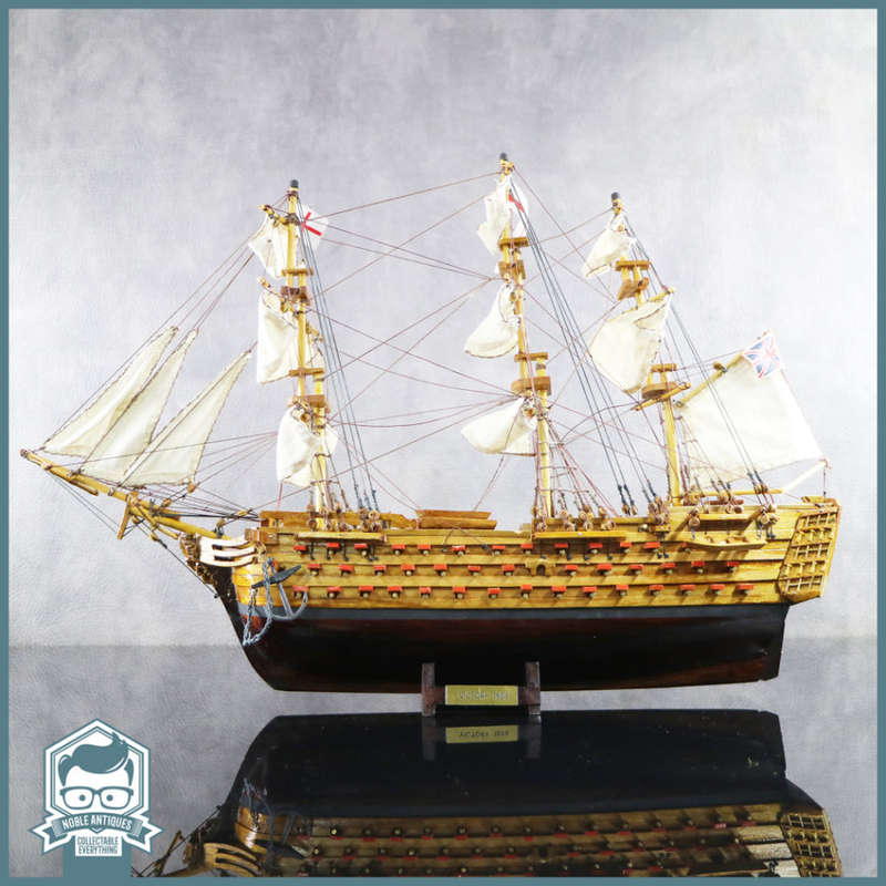 LARGE Highly Detailed 500mm Wood and Brass Handcrafted 1805 Victory Ship!!!