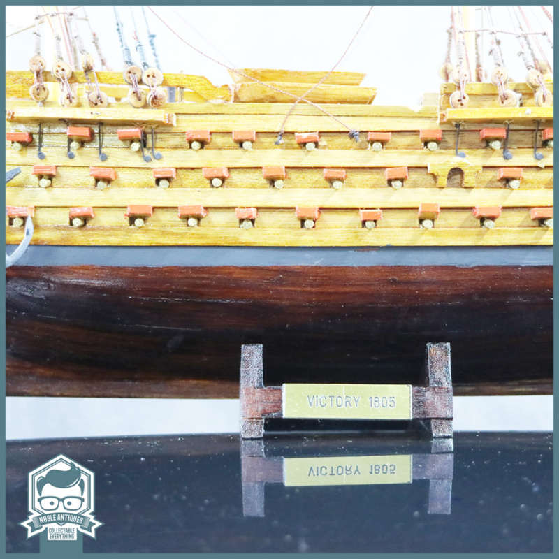 LARGE Highly Detailed 500mm Wood and Brass Handcrafted 1805 Victory Ship!!!