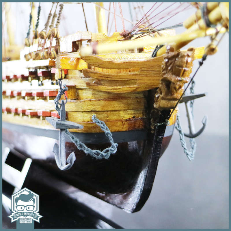 LARGE Highly Detailed 500mm Wood and Brass Handcrafted 1805 Victory Ship!!!