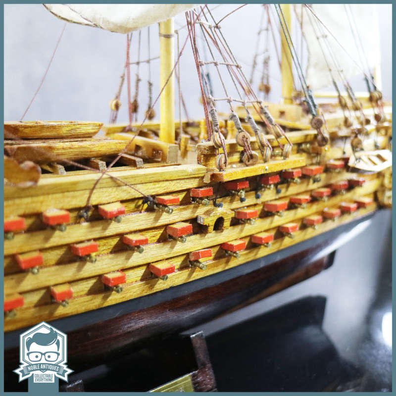 LARGE Highly Detailed 500mm Wood and Brass Handcrafted 1805 Victory Ship!!!