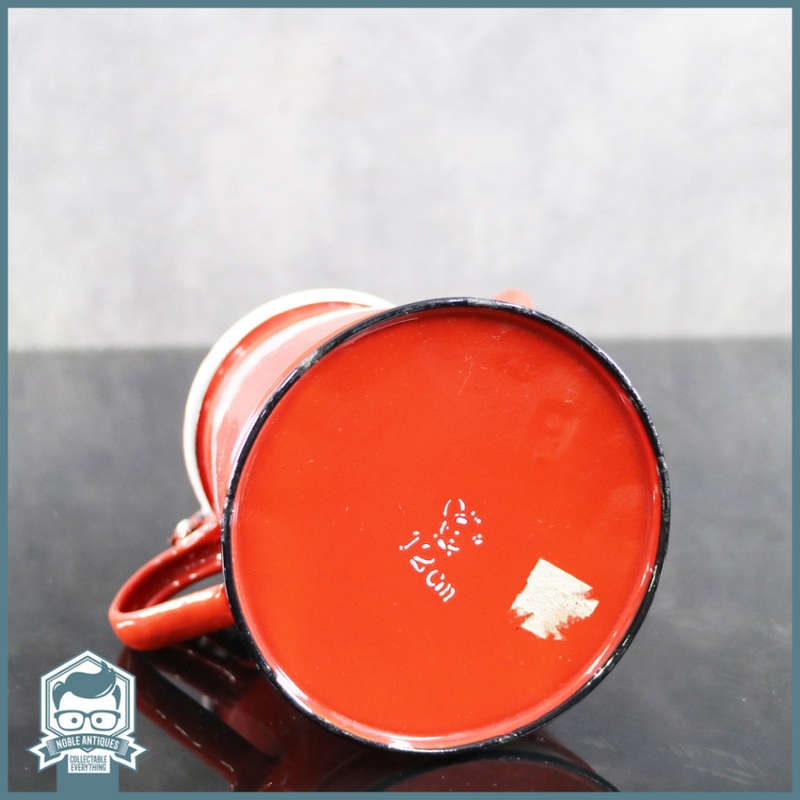 Original Red Polish Enamelware Coffee Pot!!!