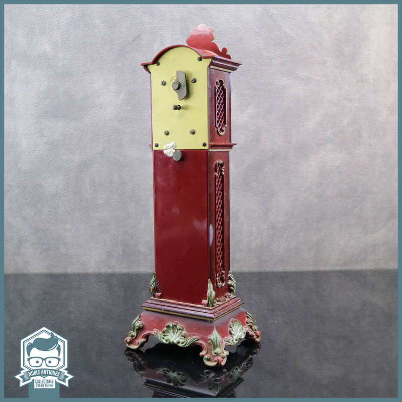 Original Vintage Schmidt 8 Day Miniature Grandfather Clock!!! Does Wind!!!
