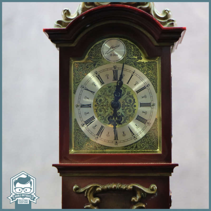 Original Vintage Schmidt 8 Day Miniature Grandfather Clock!!! Does Wind!!!