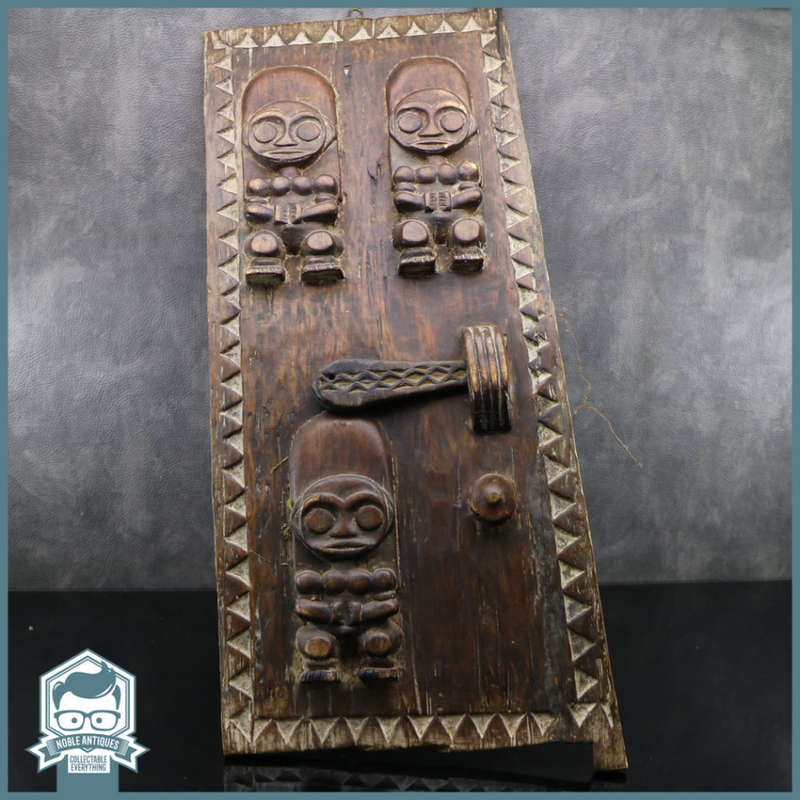 Large Antique Wood Carved Window Shutter, 960mm Tall!!! (5)