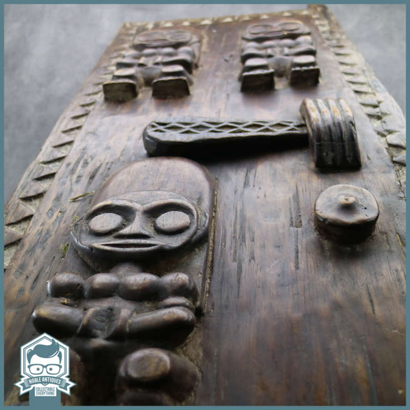 Large Antique Wood Carved Window Shutter, 960mm Tall!!! (5)