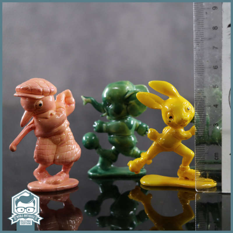 RARE!!! Vintage 1950's Hard Plastic Animal Sports Figurines Made in Hong Kong!!!