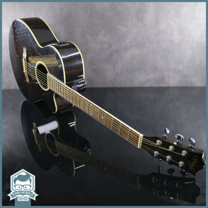 Original Dark Wood and White Accent Santa Fe Acoustic Guitar!!!