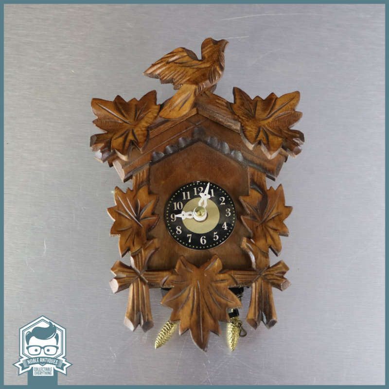 Small German Battery Operated Wood Cuckoo Clock!!!