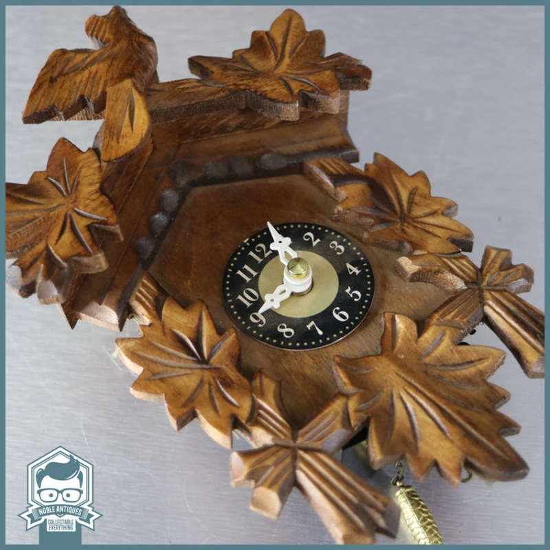 Small German Battery Operated Wood Cuckoo Clock!!!