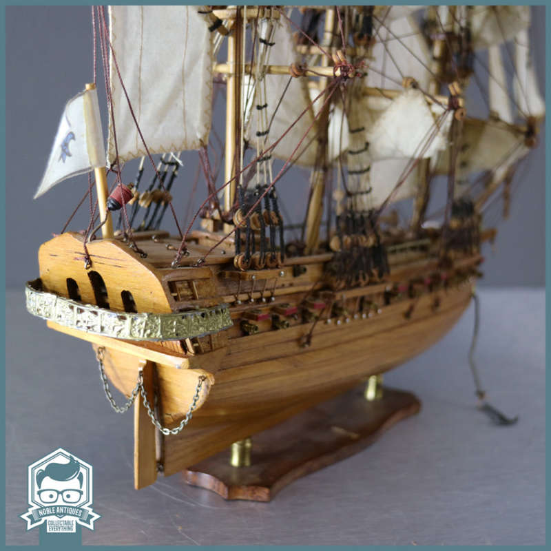 Highly Detailed Handcrafted Wood and Brass Spanish Galleon!!!! 420mm Wide!!!