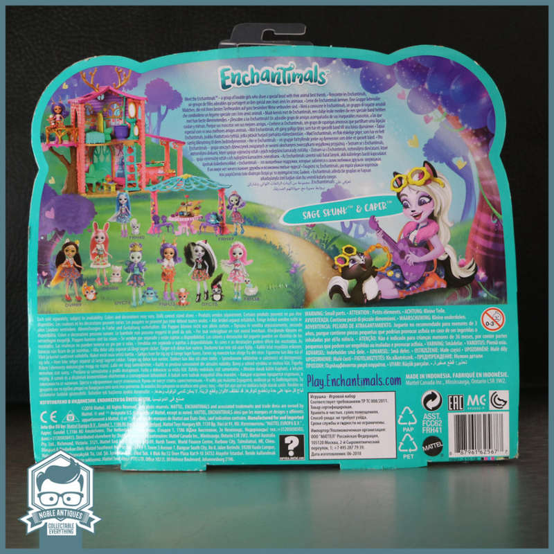 Original Blister Packed Enchantimals Sage Skunk & Caper Doll Combo!!!