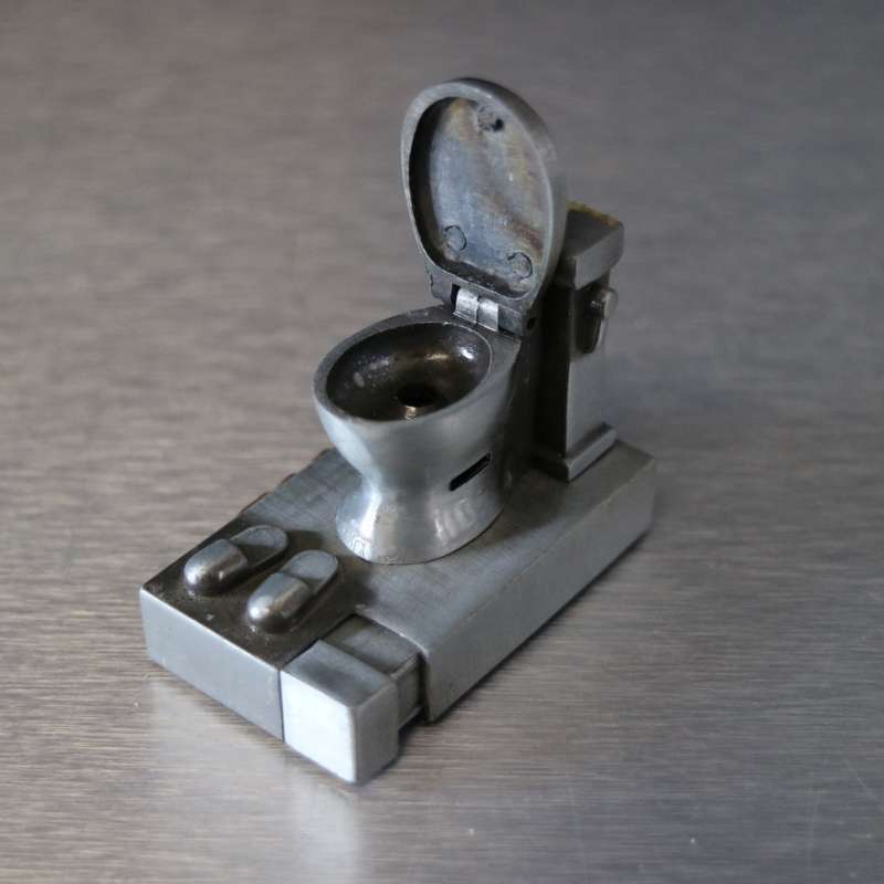 Original Russian KGB Novelty Toilet Lighter- Tested, Will Need Refilling