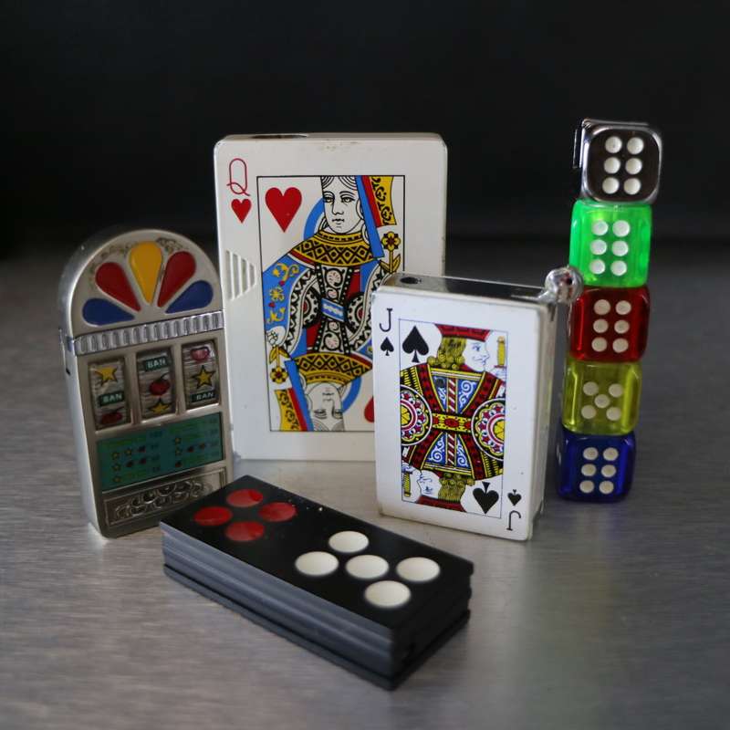 Original Gambling Lighter Collection - Tested, Will Need Refilling