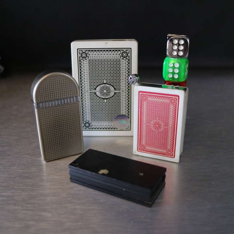 Original Gambling Lighter Collection - Tested, Will Need Refilling