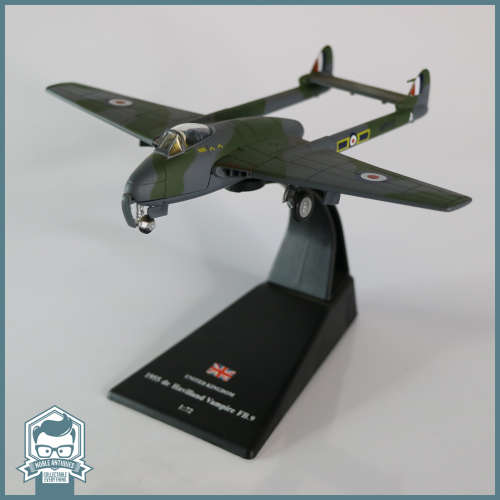1955 UK de Havilland Vampire FB9 Scale 1:72 Die Cast Metal Fighter Plane!!!