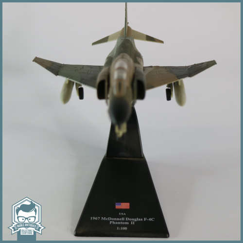 1967 McDonnell Douglas F-4C Phantom II Scale 1:100 Die Cast Metal Fighter Plane!!!