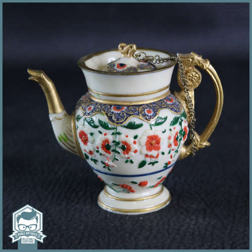Highly Detailed Hand Painted Ornamental Oriental Tea Pot!!!