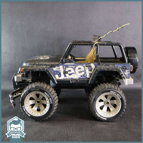 LARGE NIKKO RC Big Wheel Blue Jeep - No Charger, Includes Batteries!!! 400mm Wide!!!