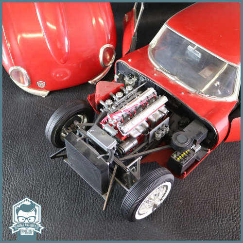 SUPER RARE!!! Large 600mm 1964 Monogram Jaguar E-Type Die Cast Hard Plastic Model!!! Scale 1:8!!!