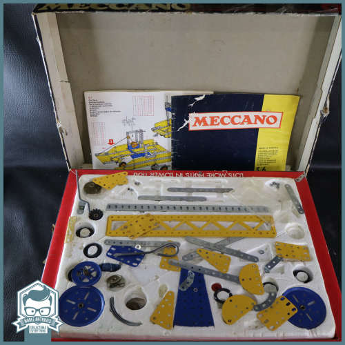 LARGE Vintage 1970`s Boxed Meccano Building Set!!! Not Sure If Complete!!!