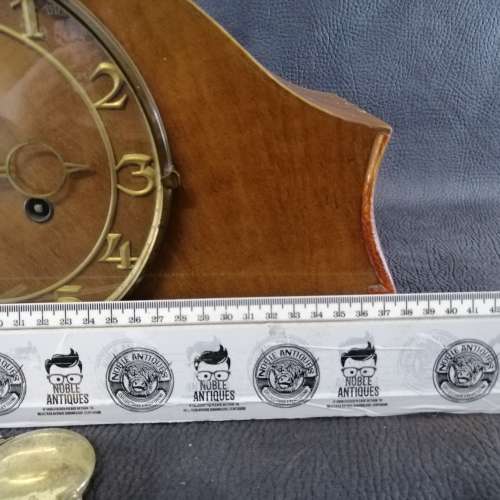 Original Vintage German Juba Mantel Clock, Complete, Not Tested