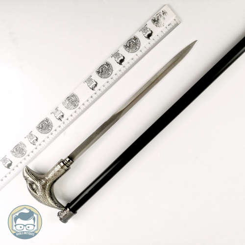 Detailed Metal Eagle Head Handle With Retractable Sword Walking Stick!!! Like New!!!