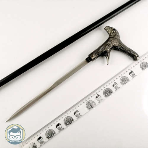Detailed Metal Eagle Head Handle With Retractable Sword Walking Stick!!! Like New!!!