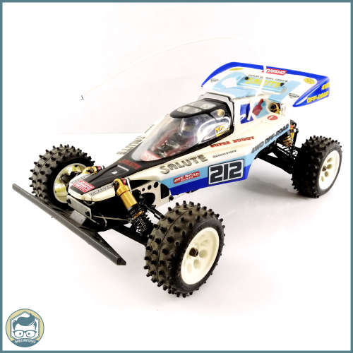 Original 1986 Boxed Kyosho 4WD Salute Metal Body Buggy and Remote!!! Not Tested!!!