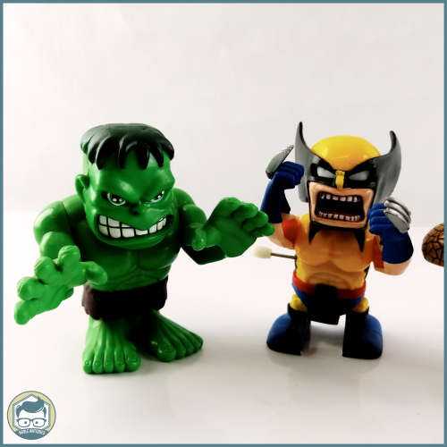 Original Vintage Wind Up Walking and Moving Super Hero Figurines!!!