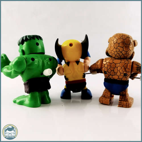 Original Vintage Wind Up Walking and Moving Super Hero Figurines!!!
