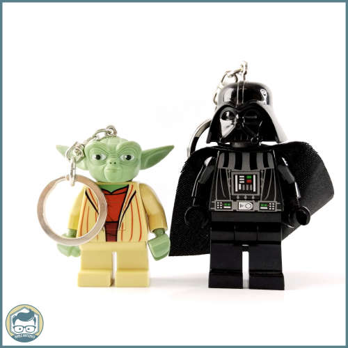 Two Original Lego Star Wars Keyring Lights!!! Working!!!