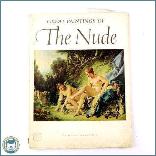 Large Original 1950`s Abrams Art book - Great Paintings Of The Nude With Color Plates!!!