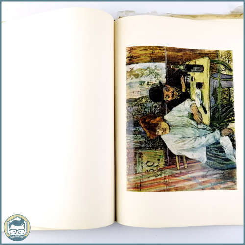 Large Original 1950`s Abrams Art book - Toulouse Lautrec With Color Plates!!!