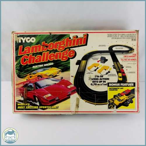 Sets Rare Boxed Vintage TYCO Lamborghini Challenge Not Tested was sold for 825.00 on 6 Apr at 22 20 by Noble Antiques in Pretoria Tshwane ID 552527296