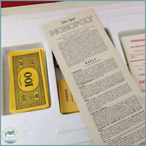 Vintage Boxed Complete Afrikaans and English Monopoly Board Game!!!