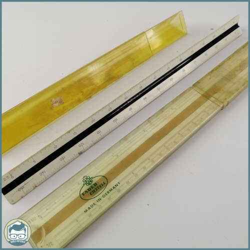 Vintage Boxed Faber Castell Technical Ruler Combo!!!