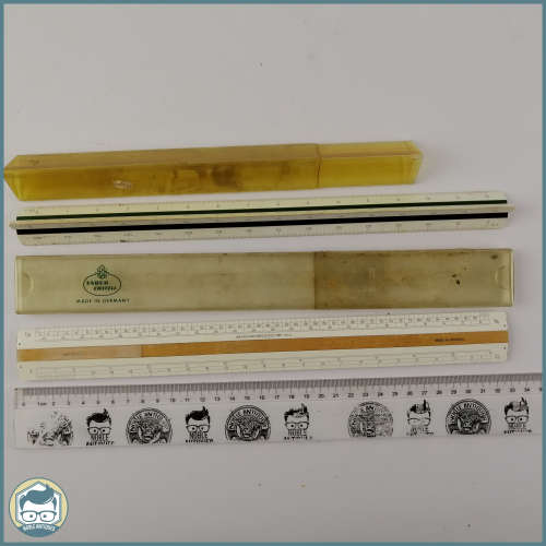 Vintage Boxed Faber Castell Technical Ruler Combo!!!