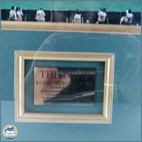 LARGE Framed Signed Special Limited Edition 73/500 The Drop 1995 Rugby World Cup!!! 1200mm x 600mm
